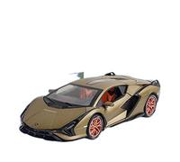 YCNXEB Model Car For Lamborghini Bison Sian FKP 37 1 24 Alloy Die Cast Sound Light Pull Back Collection Supercar Classic Cars Collectible(Titanium)