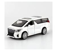 YCNXEB Model Car For Toyota Alphard V232 1 43 Mini MPV Zinc Alloy Simulation Pull Back Toy Car Model For Adult Gift Classic Cars Collectible(White)