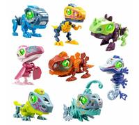 YCOO 88087 Biopod Cyberpunk, Dinosaur Robot in Surprise Egg for Building, Light and Sound Effects, 8 Different Biopods to Collect, 9 cm, from 5 Years