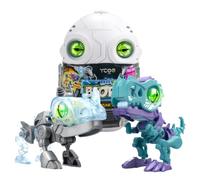 YCOO 88112 Biopod Cyberpunk Duo by Silverlit, 2 Robots Dinosaurs in a Surprise Egg for Building, Light and Sound Effects, 6 Different Biopods to Collect, 9 cm, from 5 Years