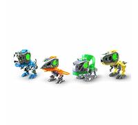 YCOO 88155 Biopod Mega Pack, 4 Transparent Dinosaurs to Build Yourself, Exclusive Styles in Packaging, Light and Sound Effects, from 5 Years