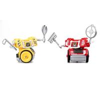 YCOO Robo Street Kombat | Street Fighting Battling Robots with Gesture Control | 6 Fighting Actions | Cool Punching Sound Effects and LED Eyes | 2 Robots and 2 Controllers | Kids Ages 5+