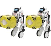 YCOO Robo Up Remote Control Robot Toy, Programmable Robot with LED Eyes, squat, stand and carry function for kids ages 5-14 years (Pack of 2)