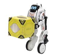 YCOO Robo Up Remote Control Robot Toy, Programmable Robot with LED Eyes, squat,