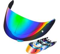 YCPHR Motorcycle Helmet Visor Replacement for AGV K1 / K1S / K3SV / K5S, Motorcycle Helmet Lens, Full Face Helmet Shield, Tinted Motorcycle Visor,normal-A Gradient Green