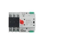 YCQ4-100E/3P 63A 100A Dual Power Automatic Transfer Switch 220V AC 8kA 3 Poles Din Rail ATS Switches Uninterrupted Power(63A)