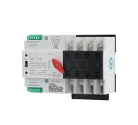 YCQ4-100R 2P/4P Guide Rail ATS Dual Power Automatic Transfer Switch 63A/100A AC230V Switch Power Switching Device(4P,60A)