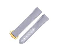 YCQYM 20mm White Nylon Fabric Watchband Fit For Strap For AT150 300 Planet Ocean De Ville Curved End Watch Band