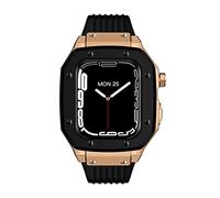 YCQYM Alloy Watch Case Strap For Series 8 7 6 5 4 SE 45mm 42mm 44mm Luxury Metal Rubber Stainless Steel Business casual style watch Strap