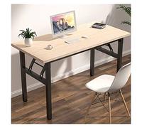 YCQYM Computer Table Folding Wooden PC Desk Laptop Desk Portable for Home Office Writing Table PC Desk Study Table Furniture, 2 Colors Workstations (Khaki 120cm)