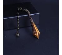 YCQYM Crystal Fine Jewelry Crystal Quartz Amethysts Natural Stone Pendulum Amulet Pendant Necklace Druzy Reiki for Divination 1PCS Stone Mineral Specimen (Size : Purple Glsaa)