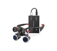 YCQYM Dental Loupes,Head MountLighted Magnifying Glasses,Surgical Loupes 2.5X / 3.5X 420 mm Dental Loupe Binocular Magnifier Dental Glasses Surgical Operation Spotlight Head Light Long