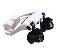 YCQYM Dental Loupes, New Headband Head-Worn Glasses Magnifier - Binocular Loupes - 10x 15x 20x 25x Jeweler Watch Repair Magnifying Eye Gass Loupe Binocular Magnifier for Jewelry Appraisal,Electronic