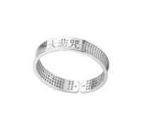 YCQYM Feng Shui Bracelets Buddhist Mantr Heart Sutra Bracelet, Adjustable Open Bangle for Wealth Luck Happiness, Lucky Jewelry Gifts for Men Women