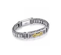 YCQYM Feng Shui Vajra Bracelets Six-Words Bracelet Attract Wealth Luck, Neo Chinese Buddhist Rotation Amulet Jewelry,