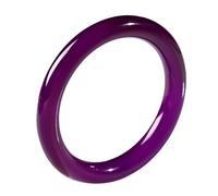 YCQYM Gemstone Bangle Bracelet for Women, Violet EmperorAgate Natural Ice-Clear Round, Great for a Daughter's Birthday Gift