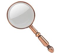YCQYM Handheld Magnifier 20X Magnifying Glass Detachable Handle Magnifying Mirror Metal Frame Magnifying Lens for Home Learning Reading and Fault Finding
