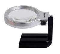 YCQYM Handheld Magnifier Folding Magnifying Glass with Light Dual Optical Glass Magnifying Mirror Magnifying Lens for Home Learning Reading and Fault Finding