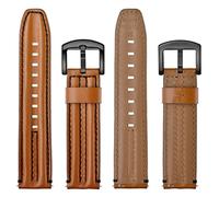 YCQYM Leather Watch Band 20mm 22mm Watch Strap Keel Strap Watchbands Belt Brown Black
