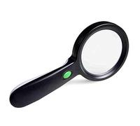 YCQYM Magnifier, Anti-Slip Handle, Portable Magnifying Glass, 12 Energy Efficient, Anti-Scratch Glass, Optical Large Lens, Reading Newspaper, for The Elderly, Amblyopia Group, Students, Amateu