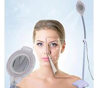 YCQYM Magnifier,Floor Standing Magnifying Lamp,Adjustable Swivel Arm 3X Magnifier Lamp Light for Skincare Beauty Manicure Tattoo Salon Spa with Rolling Floor Stand