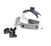 YCQYM Magnifying Glass Dental Loupes, Medical Headlamp Magnifier 2.5X/3.5 Oral Cavity Dentistry Surgery Binocular Headband Loupes Medical Profession Magnifier Angle Adjustable