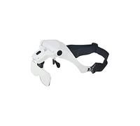YCQYM Magnifying Glass Headband Magnifier, Head MountLighted Magnifying Glasses, Headband Magnifying Glass with Illuminated Hands Head Magnifier with 5 Detachable Lenses - 1X to 3.5X Z