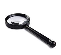 YCQYM Magnifying Glass,Multipurpose Portable Magnifier,10 Times The Hand-Held Reading The Elderly Children's Reading Glasses to Expand The Optical Glass High-Definition Work Fine Hd White Glass Mi