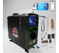 YCSH Portable Bluetooth 12V 2kw Diesel Heater with Silent Oil Pump, Approved EU All-In-One Parking Heating ITV, Suitable to High Altitude 5000 Meters and with Ventilation Mode, Outdoor Heating