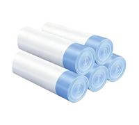 YCSHIPO 10L Drawstring Bin Liners, Thickened Small Bin Bags for Bathroom, Bedroom & Office, 75 Liners - White