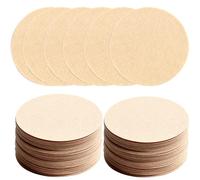 YCSHIPO 500 Pcs Round Coffee Filters, 6.4 x 6.4 cm Unbleached Natural Paper Replacement Filter Papers for Coffee and Espresso Makers
