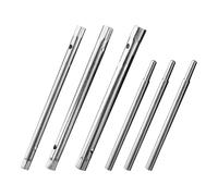 YCSONLY 6 Pcs Box Spanner Set with TommyBar, 8-13mm Metric Tap Spanner Set,Tubular Box Spanner Suitable for Loosening or Tightening Nuts and Bolts in Arrow Grooves