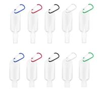 YcsRnn 10PCS Travel bottles for toiletries 50ml SET, travel bottles for toiletries,travel spray bottle Refillable Portable with Hook, for hand sanitiser,Disinfectant Alcohol,Liquids,Toiletries