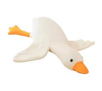 YcsRnn 1PCS Massive Duck Teddy, Ducks Teddy, White Goose, Stuffed Animals, Huge Cute Gooses Plush Pillows Big Duck Doll Soft Giant Goose Toys Sleeping Pillow Cushion for Kids Gifts (White, 50cm)