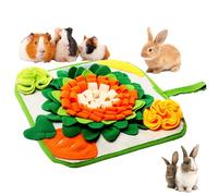 YcsRnn Ferret Toys, Snuffle Mat for Rabbits Guinea Pig, Interactive Feeding Toys for Small Animals, Boredom Breaker Rabbit Enrichment Toy, 30 * 30cm Felt and Polar Fleece