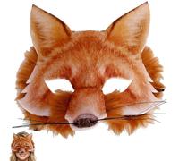 YcsRnn Furry Mask, Fox Mask Therian Mask for Cosplay Events and Theatrical Performances, Animal Masks for Role-Play Activities, Fox AFH16021 Costume Accessory