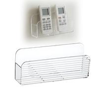 YcsRnn Remote Control Holder Wall Mounted, TV Remote Holder, No Drill Adhesive Wall Mount Remote Control Organizer, Space Saving Design for Living Room, Bedroom, and Office