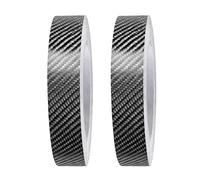 YcsRnn Rubber Grip Tape, Rubber Tape and Non Slip Tape, Contact Adhesive Rubbers for Household and Workshop Use, 2 Rolls of 4D Carbon Fibre Tape in Black