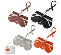 YcsRnn Slim Glasses Case for Women, 4 Pack Soft Sunglasses Case, Alice Wheeler Glasses Case for Travel, Naoa Slim Glasses Cases for Women, Double Glasses Cases Soft, 14x7cm