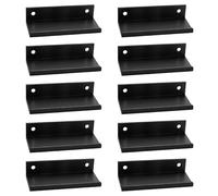 YcsRnn Vinyl Wall Mount, Vinyl Shelf and Holder Set for Record Storage, Space-Saving Wall Display for Albums LP, Modern Media Organisation Solution with Durable Construction, Pack of 10 Units
