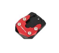 YCSYHQM Motorcycle CNC Kickstand Foot Side Extension Pad Support Plate Enlarge Stand For QJMOTOR FORT350 FORT 350 2022-Red