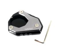YCSYHQM Motorcycle CNC Kickstand Foot Side Stand Extension Support Plate Pad Fit For NINJA400 NINJA 400 Z400 2018-2023 2021 2020-NINJA400-Titanium