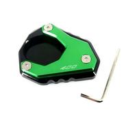 YCSYHQM Motorcycle CNC Kickstand Foot Side Stand Extension Support Plate Pad Fit For NINJA400 NINJA 400 Z400 2018-2023 2021 2020-NINJA400-Green
