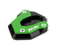 YCSYHQM Motorcycle CNC Kickstand Sidestand Stand Extension Enlarger Pad Fit FOR ER6N ER6F NINJA650 NINJA 650-ER6N-Green