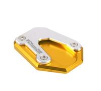 YCSYHQM Motorcycle Kickstand Foot Side Stand Extension Pad Support Plate Enlarge Fit For V-STORM 800DE VSTROM 800DE 1050DE 2023-2024-Gold