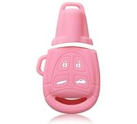 YCSYHQM Silicone Car Key Cover Case For SAAB 9-3 9-5 93 95 Blank 2003-2011 4 Buttons For Smart Remote Control Accessories Key Holder Fob Set-Pink