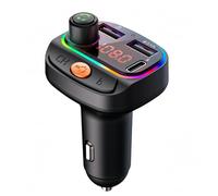 YCTech Bluetooth FM Transmitter for Car, Bluetooth Car Adapter USB C Fast Charger, Hands-Free Calling, Hi-Fi Music & Wireless Radio Adapter, Universal Car Charger for All iPhone & Samsung Models