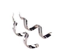 YCTTKDD Hoop Earrings for Women,Stylish 1 Pair of Ladies Twisted Frosted Dangle Spiral Geometry Ear Hook Jewelry/