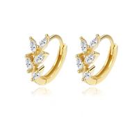 YCTTKDD Stud Leaf Hoop Earrings For Women Wedding Statement