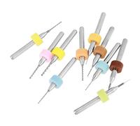 Yctze 0.1-1.0mm Micro Drill Bits Set for PCB Print Circuit Board 10Pcs Tungsten Carbide Tools with Smooth Cutting Performance